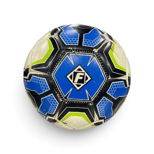 Used Franklin SIZE 3 All Size Soccer Ball Royal Blue And White 3 11735-S000371031
