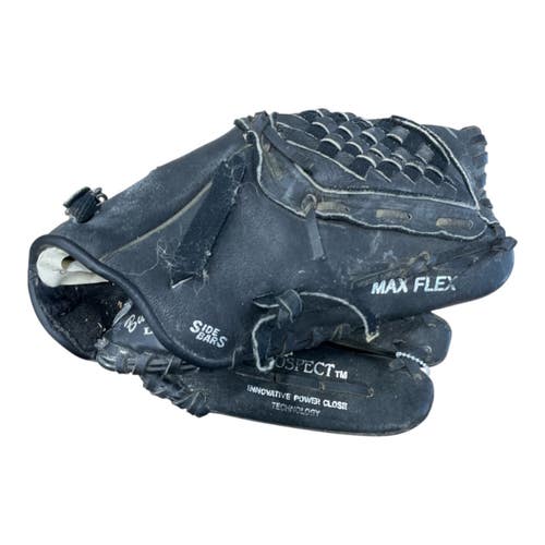 Used Mizuno POWER CLOSE BB/SB Glove RH Throw Black 10 3/4" 11735-S000371020