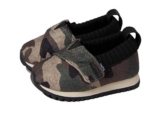 TOMS Tiny Alpargata Resident Youth 11 Sneakers Multi Camo Casual Shoes JOBB1974