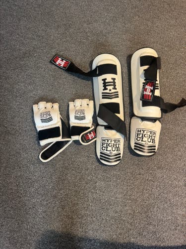 Hyper Fight Club MMA Gloves and Shin Guards