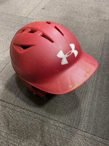 Used Under Armour UABH2-100 Batting Helmet No Mask Red SM 11614-S000246514