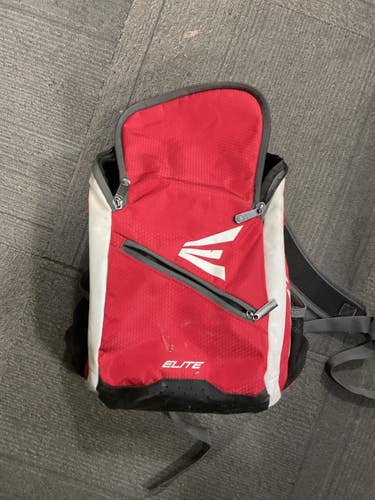 Used Easton ELITE BACKPACK BB/SB Player Carry Bag Red 11614-S000246516