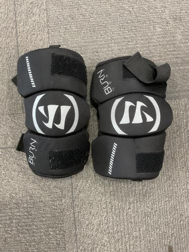 Used Warrior BURN NEXT Lacrosse Arm Pads/Guards Black LG 11614-S000246472
