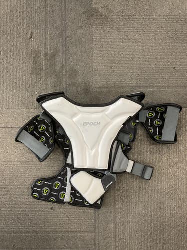 Used Epoch INTEGRA Lacrosse Shoulder Pads White LG 11614-S000246466