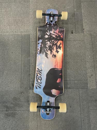 Used MBM DROP THROUGH BOARD W/PARIS TRUCKS Longboard Brown Long 11614-S000246433
