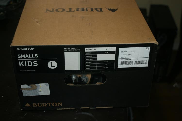 New Unisex Kids Large Burton Smalls Snowboard Bindings
