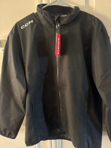CCM Lightweight Rink Suit Jacket Black Men's Large (New)