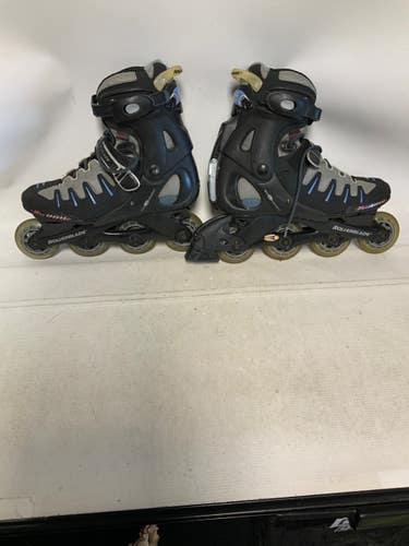 Used Rollerblade EVO 07W Senior Roller Quad Skates Black Senior 8 11823-S000042684