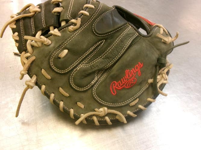 Used Rawlings HERITAGE PRO BB/SB Catchers RH Throw Black 33" 11339-S000208130