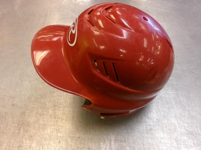 Used Rawlings HELMET Batting Helmet No Mask Red MD 11339-S000208185