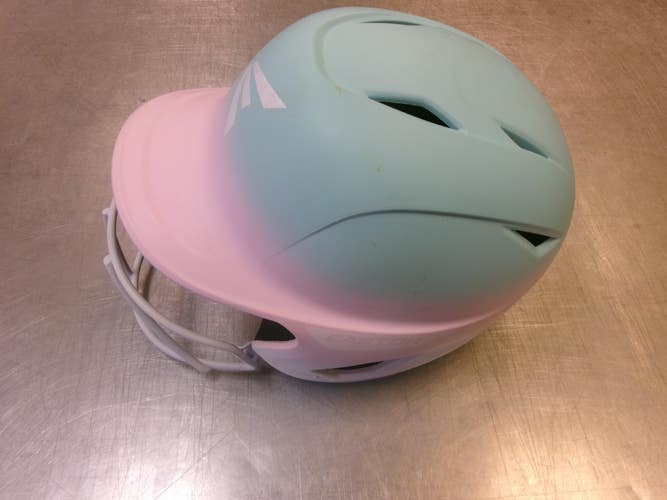 Used Easton HELMET Batting Helmet w/Mask Sky Blue MD 11339-S000208184