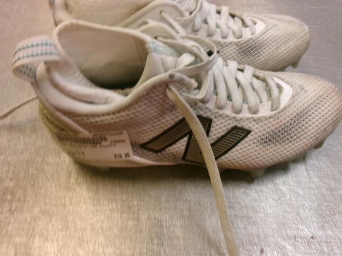 Used New Balance LAX Cleats Mens White Senior 5 11339-S000208157