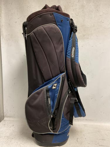 Used Ogio STAND BAG Mens Stand Bag Black And Royal Blue 11855-S000212097