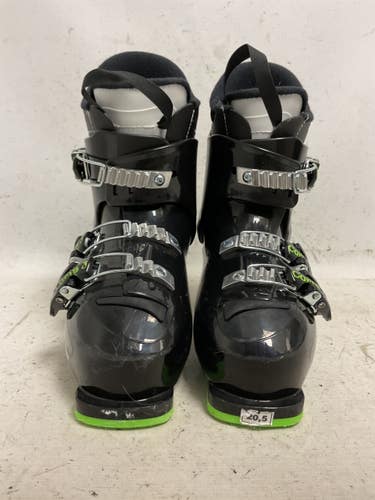 Used Rossignol COMP J Boys DH Ski Boot Black And Neon Green 205 MP - J01 11855-S000212069