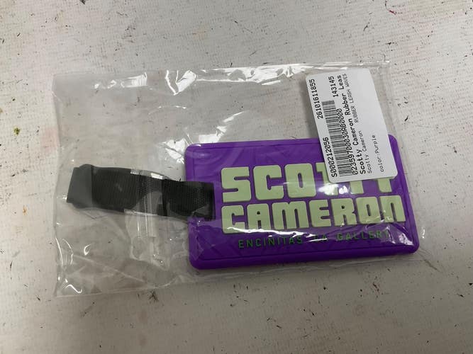 Used Scotty Cameron RUBBER LEASH WAVES Golf Accessory Purple 11855-S000212056