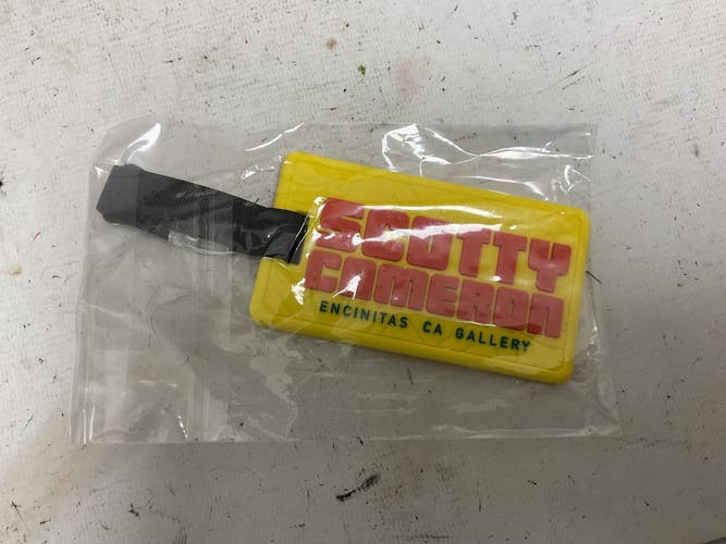 Used Scotty Cameron CIRCLE T WAVES RUBBER LEASH Golf Accessory Yellow 11855-S000212055