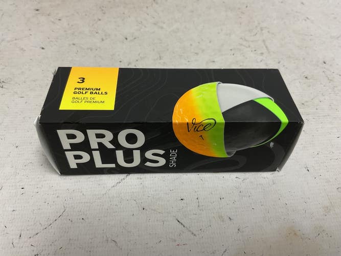 Used Vice PRO PLUS SHADE 3 Ball - Golf Ball Sleeve Orange 11855-S000212051