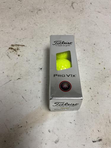 Used Titleist PROV1X 3 Ball - Golf Ball Sleeve Neon Green 11855-S000212039