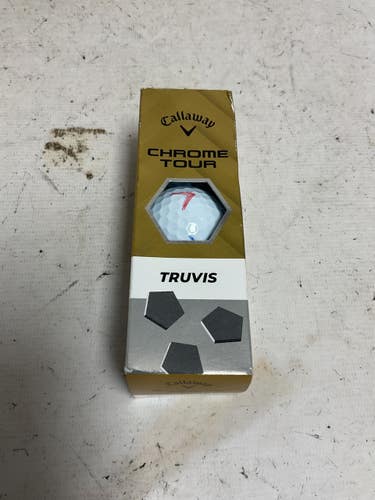 Used Callaway CHROME TOUR TRUVIS 3 Ball - Golf Ball Sleeve Tan 11855-S000212037
