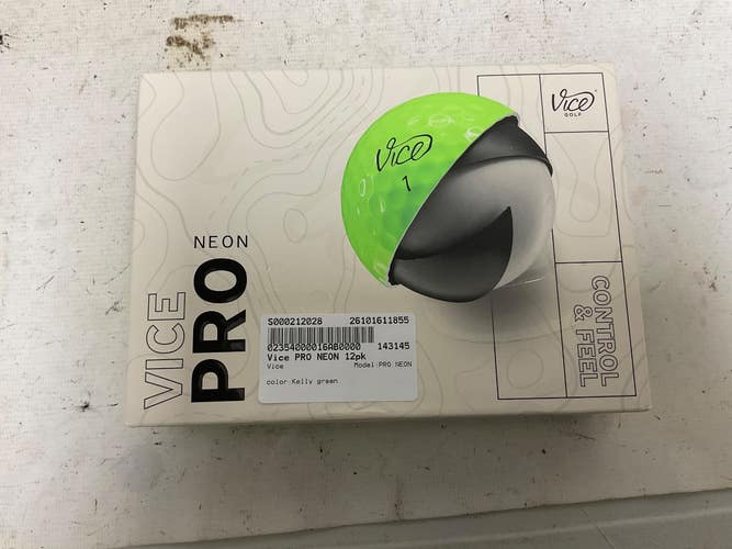 Used Vice PRO NEON 12 Pack - Golf Balls Kelly green 11855-S000212028