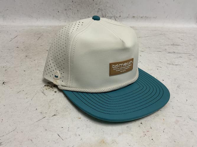 Used MELIN HYDRO CORONADO BRICK GOLF HAT Golf Accessory White And Carolina Blue 11855-S000212016