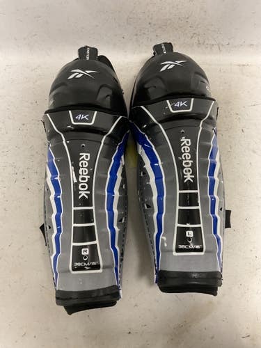 Used Reebok 4K Senior Shin Guards Black And Royal Blue 15" 11855-S000211941