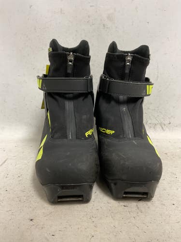 Used Fischer RC3 COMBI Mens NNN XC Ski Boots Black W 07-07.5 / JR 05.5-06 11855-S000211933