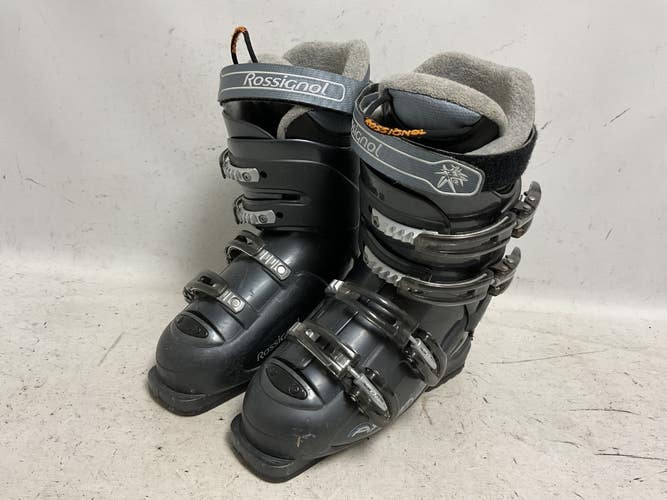 Used Rossignol AXIUM Womens DH Ski Boot Grey 245 MP - M06.5 - W07.5 11855-S000211898