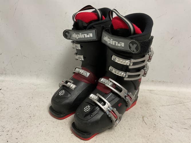 Used Alpina X5 Mens DH Ski Boot Black And Red 265 MP - M08.5 - W09.5 11855-S000211899