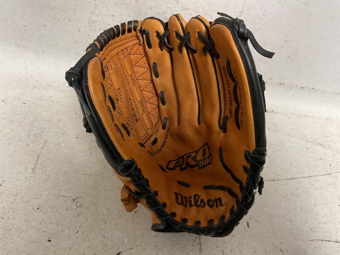 Used Wilson Pro 500 A0500 P12 Baseball Glove RH Throw Brown 12" 11855-S000211896