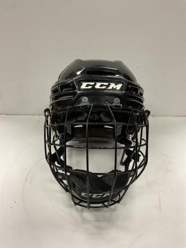 Used CCM TACKS 910 Helmet Cage Combo Black MD 11855-S000211873