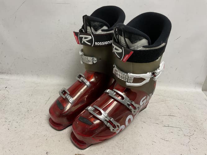 Used Rossignol EVO R Mens DH Ski Boot Red And Grey 315 MP - M13.5 11855-S000211863