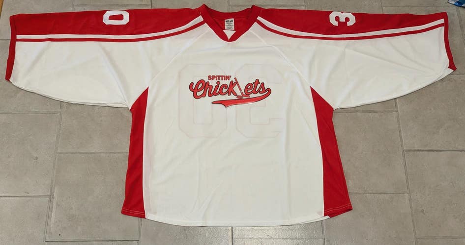H7600G "Spittin' Chicklets" Style Goalie Jersey 4XL - White- New