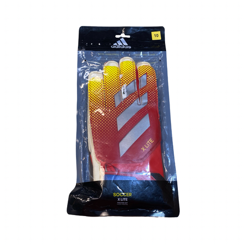 Used Adidas X LITE Soccer Goalie Gloves Red 10 11706-S000389927