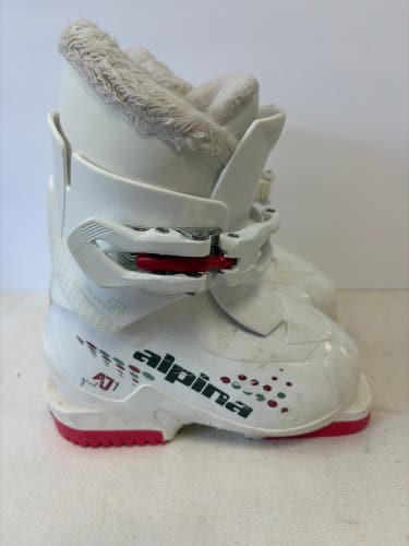 Mondo 16 & 16.5 Kid's Alpina AJ1 Ski Boots (Used)