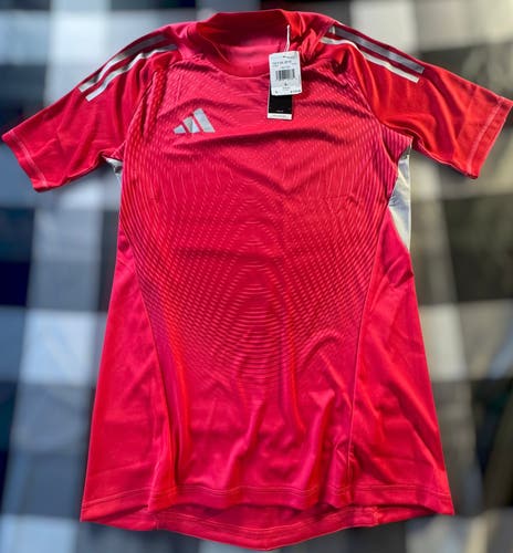 Adidas Tiro 25 Pro GK Goalkeeper Jersey Men's L Red Short Sleeve NWT
