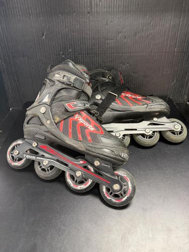 Used CRAZY LOOP ADJ Junior Rec Fitness Skates Black Adjustable 11849-S000045650