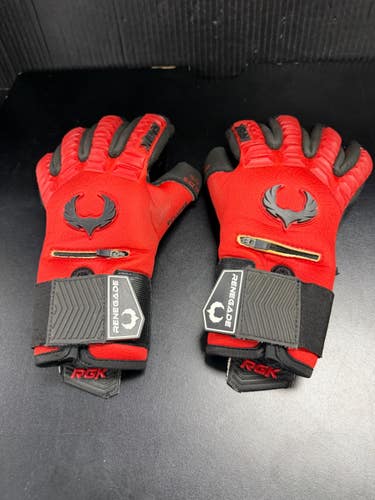 Used RENEGADE GK ECLISPE DIABLO Soccer Goalie Gloves Black And Red 7 11849-S000045646