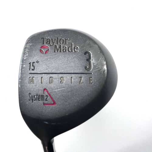 LEFTY TaylorMade System 2 3 Fairway Wood 15* Flex Twist Plus Stiff LH