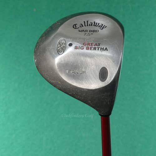 Callaway Great Big Bertha Warbird 7.5 Driver AJ Tech 4370 Graphite Firm