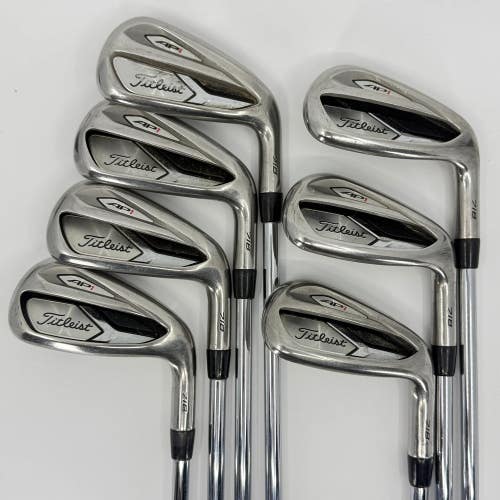 Titleist 718 AP1 5-GW Iron Set RH True Temper AMT R300 Red Regular 7 Clubs Used