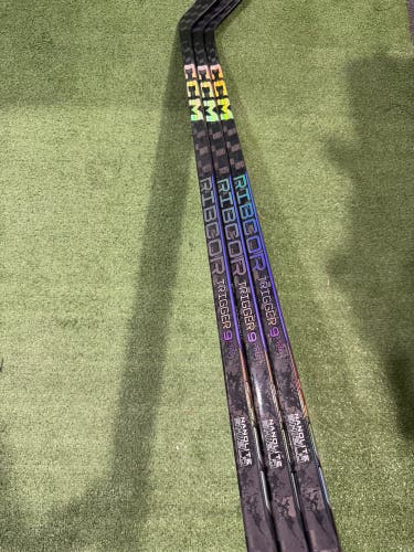 3 PACK New CCM Ribcor Trigger 9 Pro Hockey Stick | RH Senior 75 Flex Lockwood Pro Stock