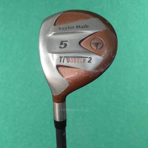 LH TaylorMade Ti Bubble 2 Fairway 5 Wood Factory Bubble 2 S-90 Graphite Stiff