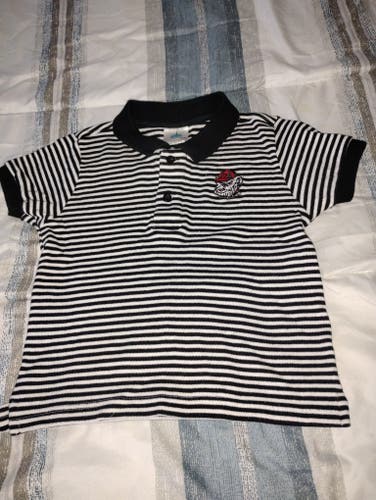 UGA Bulldogs Striped Polo Shirt 3T ((Used)