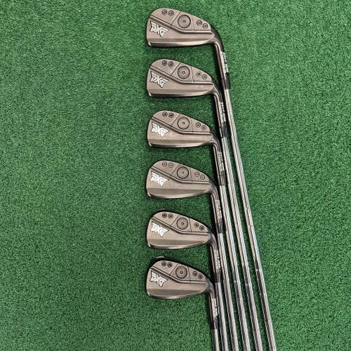 PXG GEN8 0311P Xtreme Black 5-PW Iron Set MRH Stiff Flex KBS Tour 120 +1/2" LONG