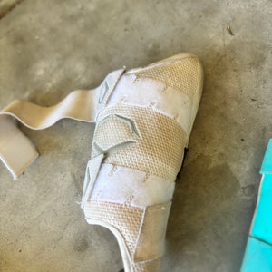 White Senior EvoShield Leg guard Shin Guards (Used)