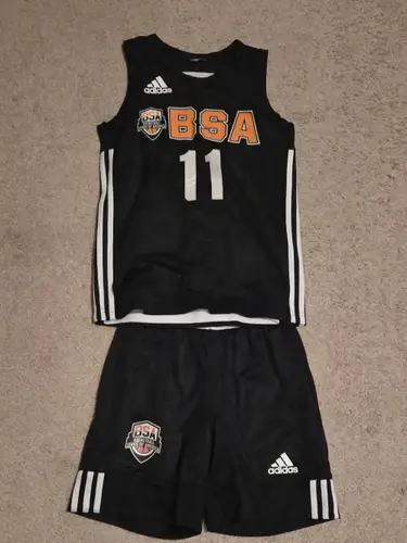 BSA (Basketball Stars of America) reversible jersey and shorts