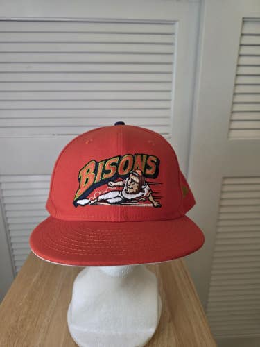 Orange Buffalo Bison New Era 59fifty 8 MiLB