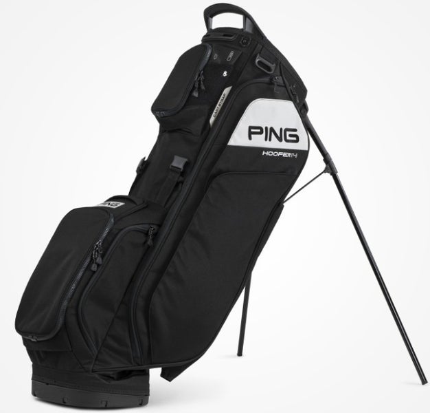 PING Hoofer 14 Golf Carry Double Strap Stand Golf Bag Black/White *MINT*