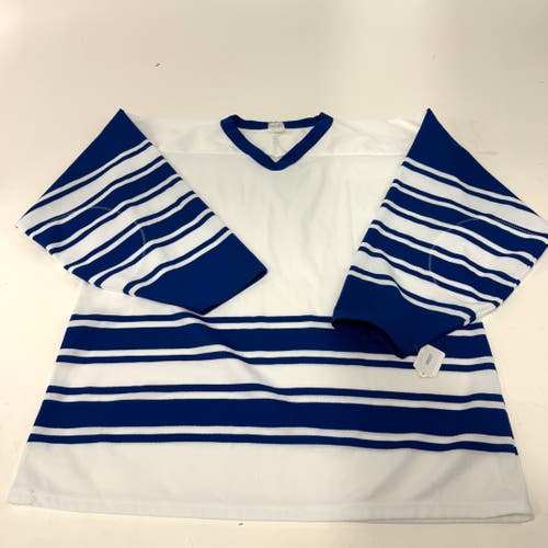 Used White and Blue AK Practice Jersey | Senior XL | AB247